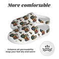 thumbnail image 6 of Rateoe Cartoon Tractor Print Women's Men's Cotton Knit Slippers Lightweight Memory Foam Indoor House Shoes with Anti-Skid Sole-44/45, 6 of 7
