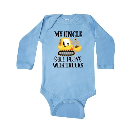 

Inktastic Uncle Construction Truck Driver Gift Baby Boy or Baby Girl Long Sleeve Bodysuit