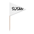 thumbnail image 1 of Special Handwriting English Name SUSAN Toothpick Triangle Cupcake Toppers Flag, 1 of 3