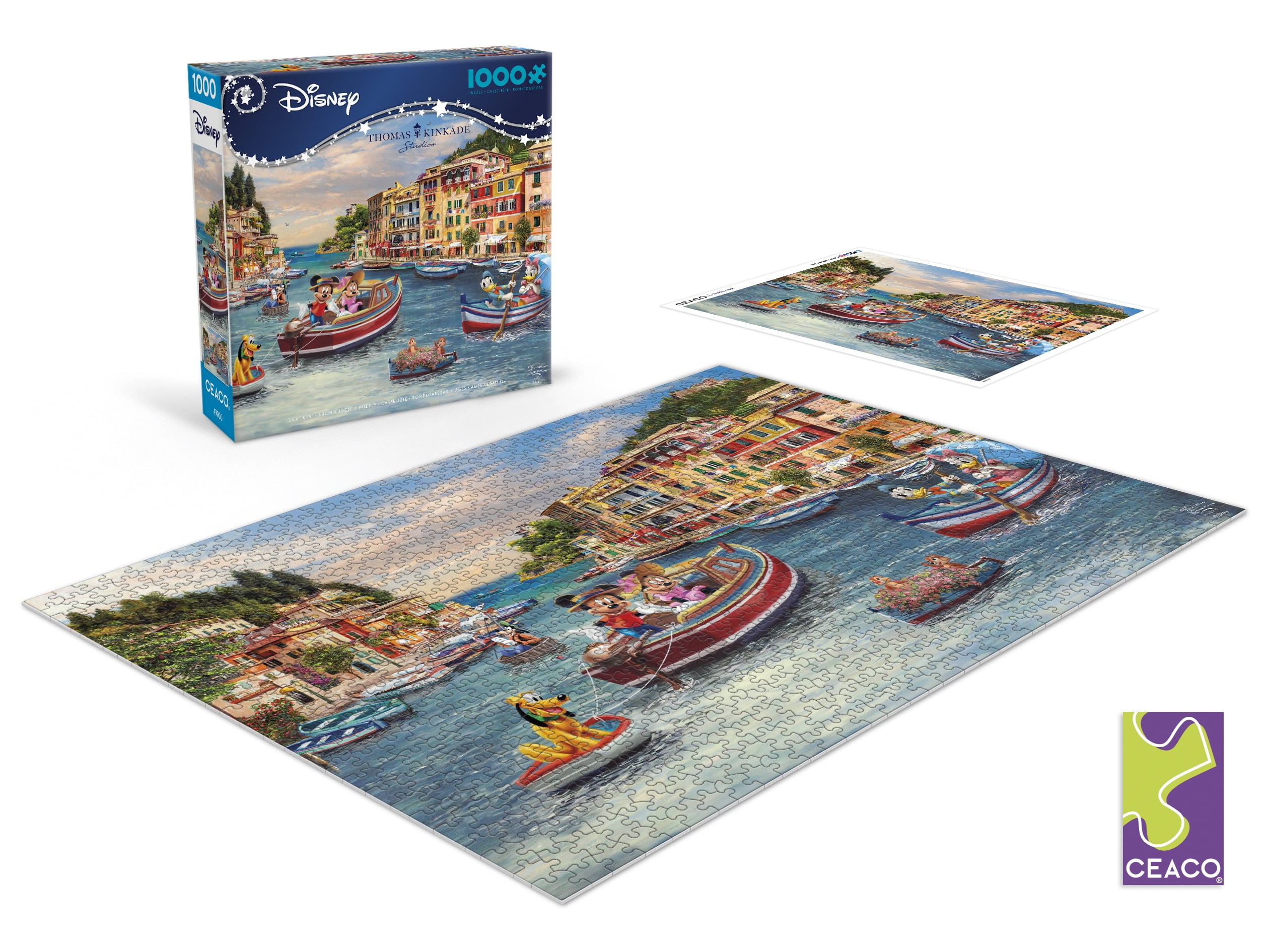 Ceaco Mickey and Minnie in Italy 1000 Piece Interlocking Jigsaw Puzzle