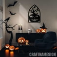 thumbnail image 3 of Craftnamesign Halloween Spooky Pumpkin Metal Wall Art Led Light, Halloween Sign, Halloween Gifts, 3 of 5