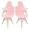 thumbnail image 1 of Juego de Sillas Estilo Eames de Botones Mirel Rosa, 1 of 8