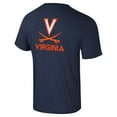 thumbnail image 2 of Men's Colosseum Navy Virginia Cavaliers Logo Lockup 2-Hit Active Blend T-Shirt, 2 of 2