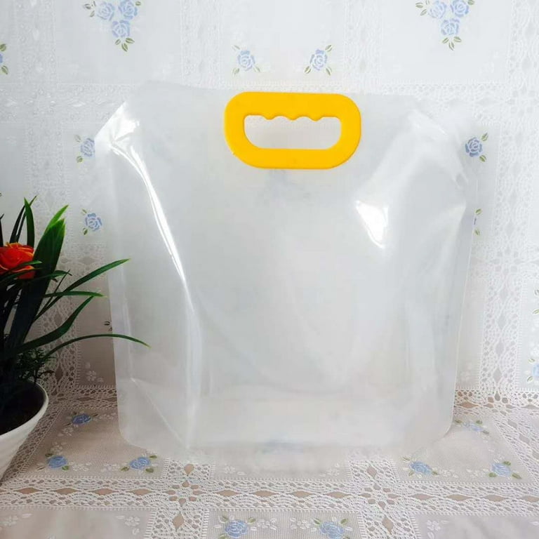 Drink Bag Clear Stand-Up Plastic Pouches Bags,Portable Travel Liquid Clear  Plastic Empty Packaging Bag, 5L