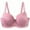 Plus size bras for women-Pink, variant on Homenesgenics Bras for Women Plus Size Sports Bra Women's Fashion Solid Color Sports Bra Thin Belt Shockproof Underwear Brown S