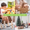 thumbnail image 6 of Uxcell 30 Pack Wood Peg Dolls 3.54 Inch Female Unfinished Natural Wooden Figures, 6 of 6