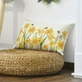 thumbnail image 2 of Daffodils Spring Throw Pillow Cover, 12 x 20 Inch Spring Summer Flower Cushion Case for Sofa Couch, 2 of 6