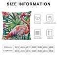 thumbnail image 6 of ARISTURING Tropical Leaves Pillow Covers Outdoor Decorations Green Leaf Flowers Flamingo Bird Throw Pillowcases Cushion Cover for Sofa Bed Farmhouse Car Couch Party Favor, 6 of 6