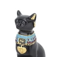 thumbnail image 3 of Rupoun Egyptian Cat Candle Holder Decorative Resin Tealight Candlestick for Living Room Office Black, 9.06 in / 23 cm, 3 of 9