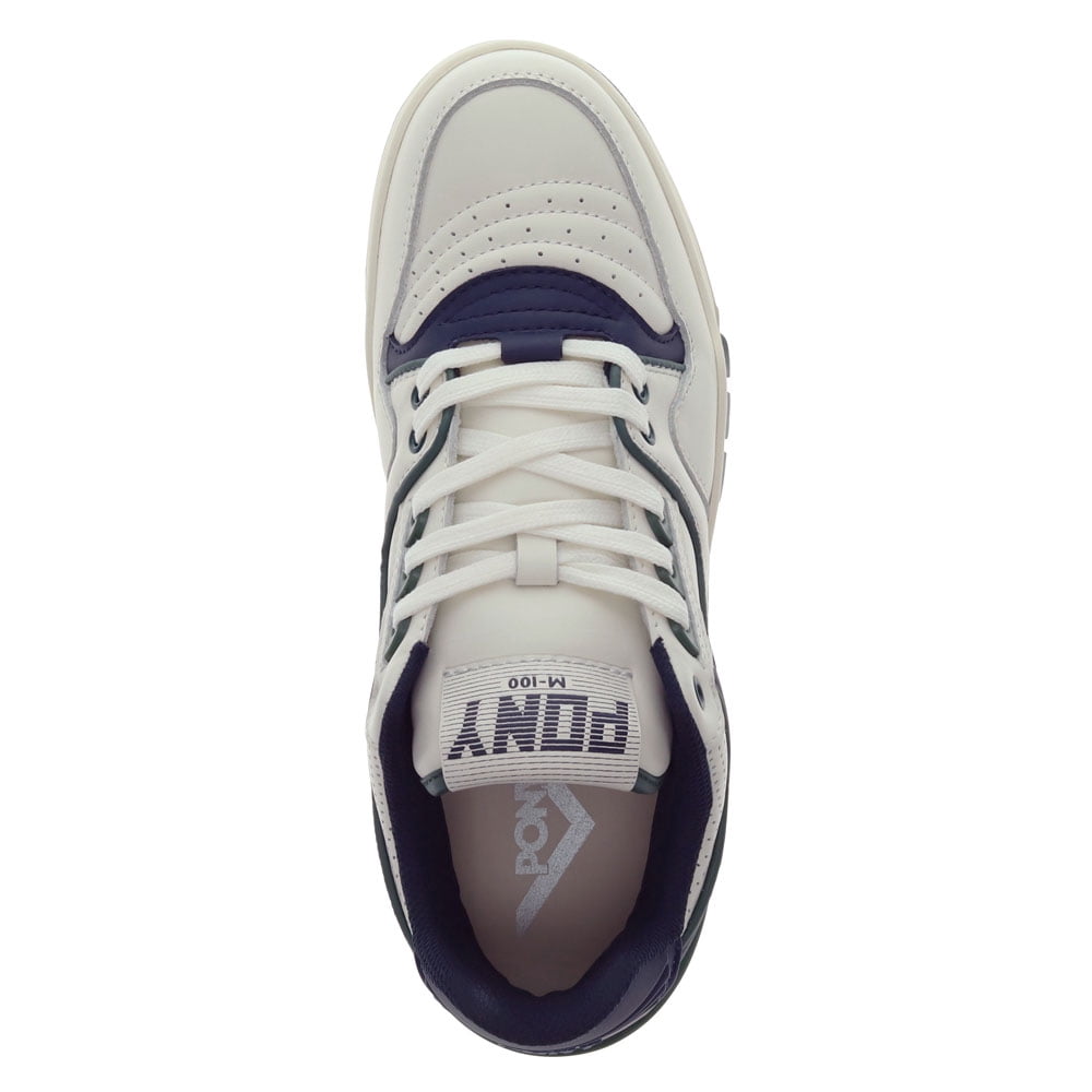 PONY Mens M100 Low Archive Genuine Leather Premium Lace Up