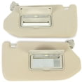 thumbnail image 3 of Kojem Tan Left&Right Windshield Sun Visor with Lamp Compatible with 2013-2018 Pathfinder, 2014-2017 Infiniti QX60, 2013 JX35 Replacement for 96401-9PB0A, 96400-9PB0A, 3 of 9
