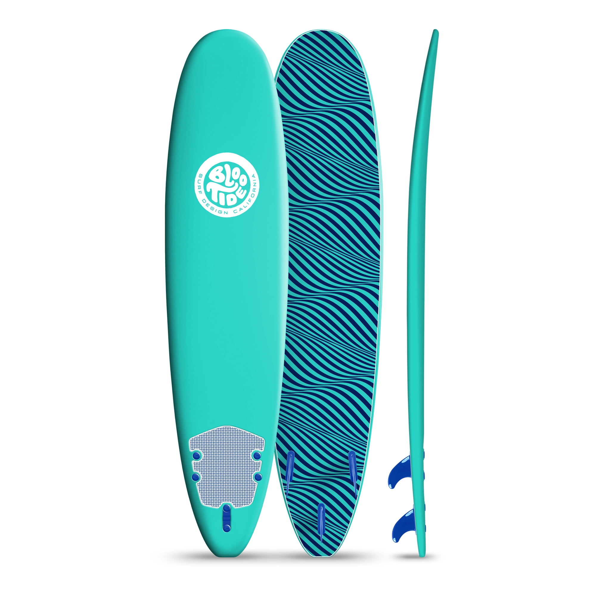 Bloo Tide Turquoise 8ft Soft Top Surfboard
