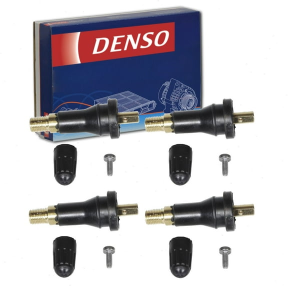 4 pc DENSO TPMS Sensor Service Kits compatible with Ford Mustang 2010-2014