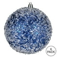 thumbnail image 3 of Vickerman 4" Midnight Blue Glitter Hail Ball Ornament, 6 per Bag, 3 of 3