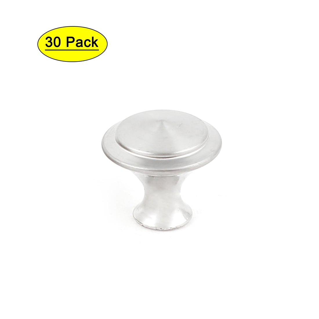 Uxcell Silver Tone Cabinet Door Pull Knob-0.14' Hole Diameter-30 Pack