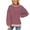 Red+Gray, variant on IDOPIP Oversized Sweatshirt for Women 2024 Fall Crewneck Long Sleeve Color Block Striped Pullover Top