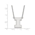 thumbnail image 2 of Sterling Silver Official Licensed Collegiate 18in University of Illinois (UI) Large Pendant w/Necklace, 2 of 4