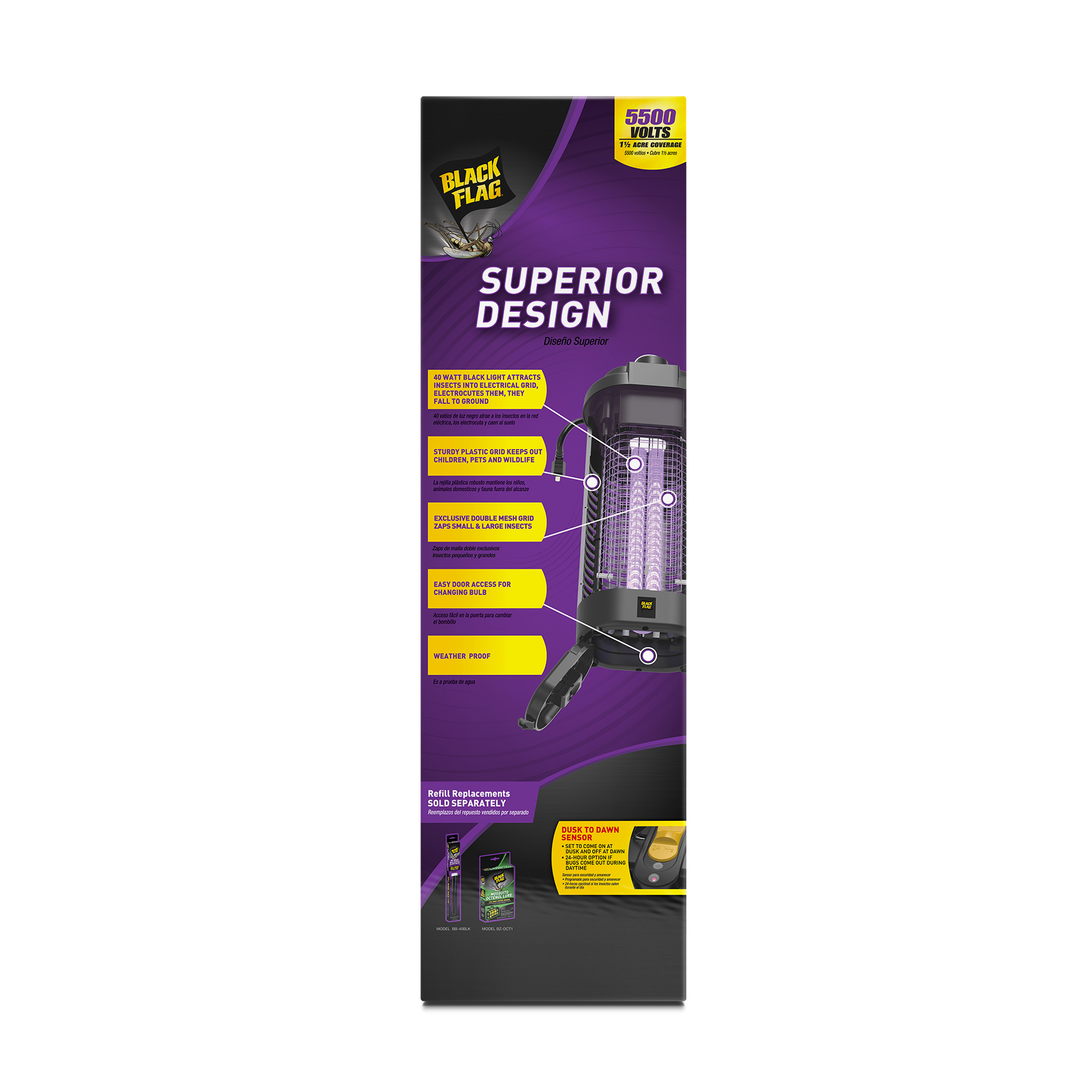 Black Flag 5500 Volt Deluxe Electronic Insect Killer, 40W photo 6
