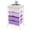 Purple, variant on Utility Cart with 4 Drawers,Rolling Storage Cart with Drawers,Storage Rolling Drawer Cart,Brown