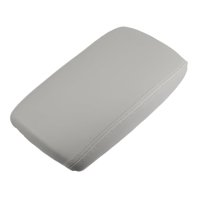 Unique Bargains Car Center Console Lid Armrest Seat Box Cover Protector for Audi A6L C6 2005-2011 Faux Leather Gray