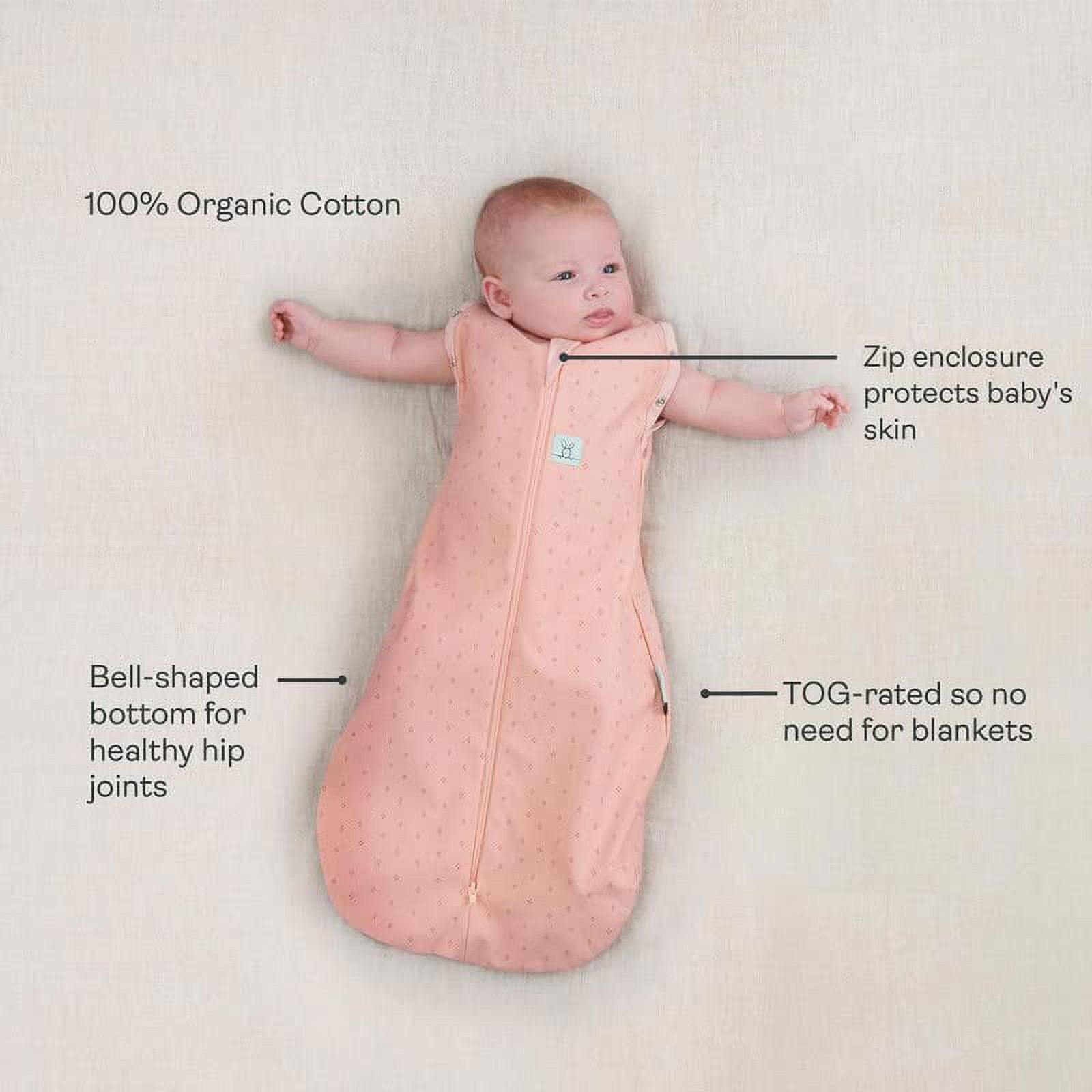 Cocoon Swaddle Bag, Tog 1.0 (Berries) - Newborn