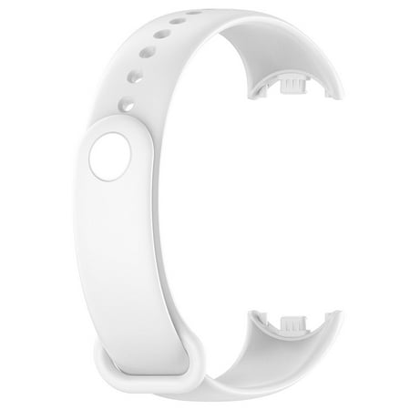 Smart Watch Wristband Silicone Strap for Xiaomi Mi Band 8 Smart Band (White)