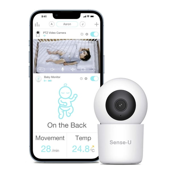 Sense-U Video Baby Monitor with Remote Pan-Tilt-Zoom Camera, 2-Way