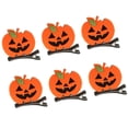 thumbnail image 1 of 6 piezas de pinzas para el pelo de Halloween para disfraces de bebés, mujeres y niñas, horquillas para el pelo para fiestas de festivales Calabaza 2, 1 of 9