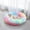 E, variant on Round Donut Dog Bed for Medium Dogs, Washable Calming Dog Bed Cuddler Anti Anxiety Fluffy Dog Cat Bed with Non-Slip Waterproof Bottom Pet Beds Warm Cats Beds(19.9Inch)