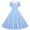 Blue, variant on Girls Summer Dress,Solid Color Lapel Short Sleeve Style Dance Dress with Button Waist for Girls Spring Summer,Dress for Girls Pink 7-8 Years