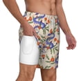 thumbnail image 3 of Goofa Snake Printed Men's Swim Trunks Board Shorts Quick Dry Mens Swimming Trunks with Compression Liner,Breathable Fit Hawaii Beach Shorts-Small, 3 of 9