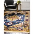 thumbnail image 6 of Unique Loom Oriental Transitional Area Rug, Blue/Beige/Red, 108" x 72", 6 of 6