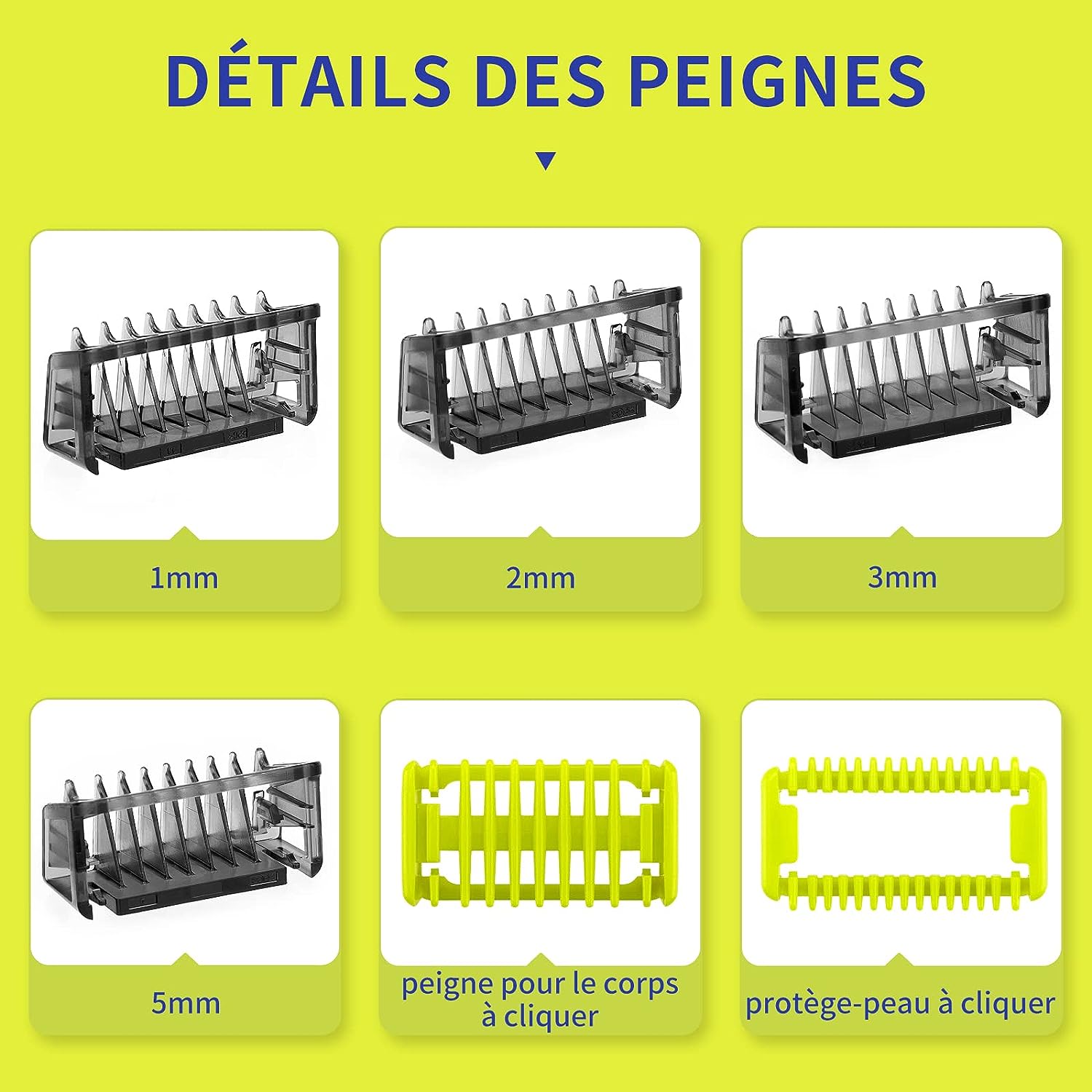 Lames De Rechange Compatibles Philips OneBlade (QP2520, QP2530, Etc.) - Pack, Neuves