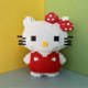 thumbnail image 5 of Hello Kitty Kuromi My Melody Sanrio Anime Peripheral Cartoon Kawaii Cute Building Blocks, juguetes ensamblados, decoración creativa, regalo, 5 of 5
