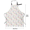 thumbnail image 5 of Lsque Summer Floral Waterproof Apron Chef Aprons for Men Heavy Duty Chemical Work Apron Extra Long Grilling Aprons with Adjustable Bib Apron, 5 of 9