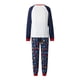 thumbnail image 4 of Pijamas familiares a juego de Navidad 2023 Camiseta con estampado de alce, copo de nieve y estrella de dibujos animados + Pantalones con estampado de luces de cadena Mono nuevo, 4 of 4
