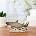 thumbnail image 3 of Wooden Shark Piggy Bank, 8.74 x 4.76 x 1.06 in, Vivid Shark Shape for Fun Kids Savings, Teaches Money Management in Bedroom or Study, 3 of 8