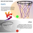 thumbnail image 3 of Red de baloncesto Dakzhou, cadena metálica trenzada, antioxidante, 12 eslabones, 3 of 7