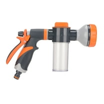 Amonsee Garden Hose Nozzle 8 Spray Pattern Hose Hand Sprayer For Flowers Watering Car Wash Pet Shower,Hose Hand Sprayer,Soap Dispenser Hose Nozzle