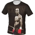 thumbnail image 2 of Mike Tyson Short Shirt Men T Shirt Polyester Sleeve Crewneck T-Shirt Classic Graphic Tees Clothes Top, 2 of 9