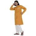 thumbnail image 3 of AtasiÂ&nbsp;Men's Henley Welt PocketÂ&nbsp;LongÂ&nbsp;KurtaÂ&nbsp;Solid Indian Ethnic Wear Clothing ForÂ&nbsp;Men's, 3 of 7
