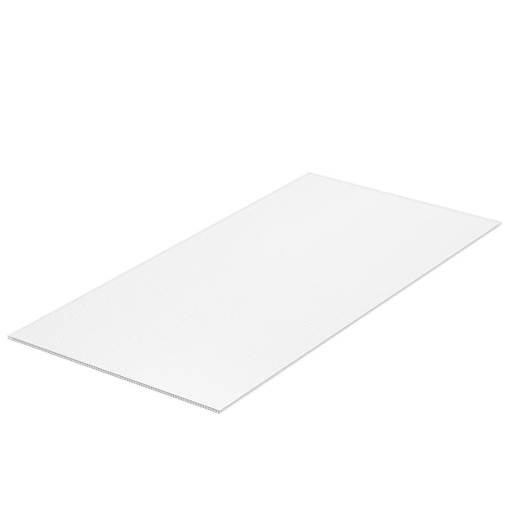 5 Pack Polycarbonate Greenhouse Panels 2ft x 4ft x 0.32in Waterproof UV Protected Corrugated Plastic Roofing Impact Resistant Clear Roofing Sheets for Greenhouse Garden