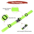 thumbnail image 6 of Uxcell Backpack Chest Strap [2PCS] - Adjustable Sternum Straps with Whistle Buckle - [Fluorescent Green] Chest Belt Hollow Quick Release Buckle, 6 of 7