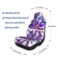 thumbnail image 4 of Naloa Flying Butterflies Car Seat Covers 2PCs Front Car Seat Covers Universal fit for Most Cars SUVs and Trucks - 1, 4 of 5