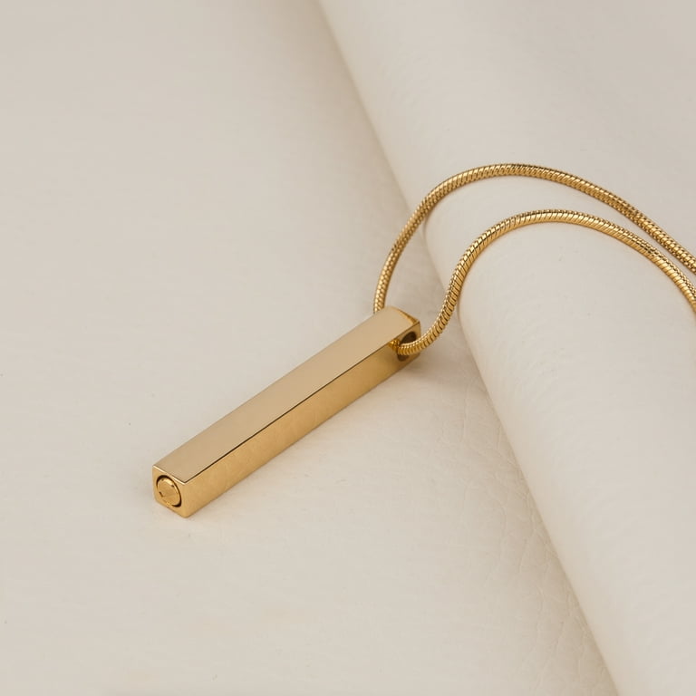 Gold ash holder necklace deals