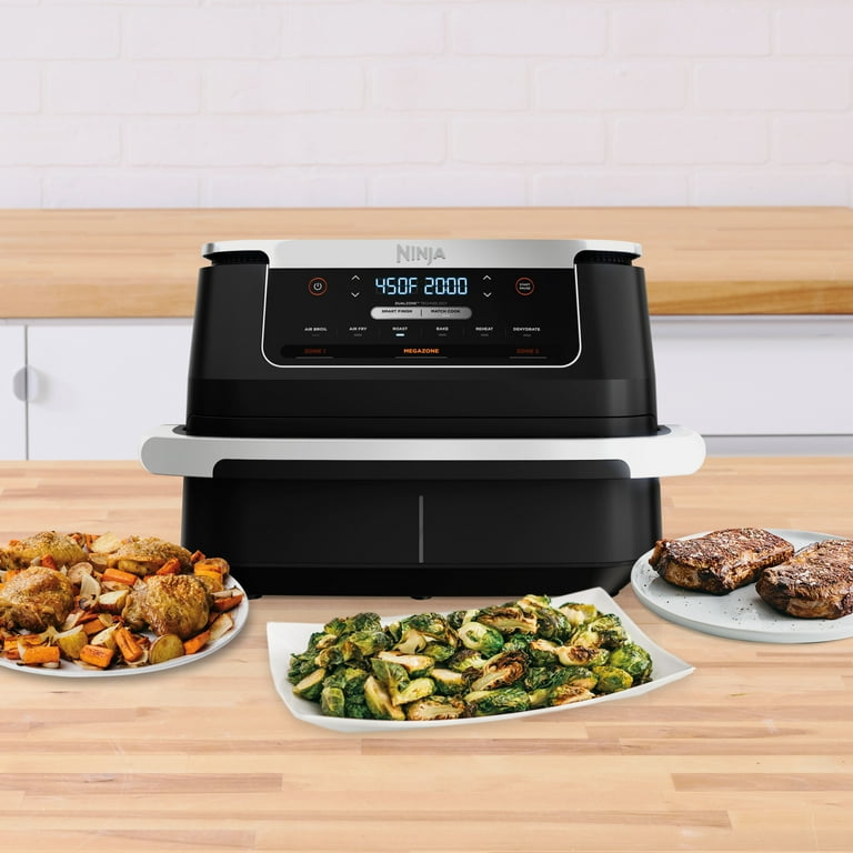 Ninja Foodi 7 Qt Air Fryer, 6-in-1 DualZone FlexBasket Air Fryer