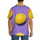 thumbnail image 3 of Fotbe Yellow Lemon And Orange Camisa Estampada de Manga Corta para Hombre, Casual de Verano, Estilo Playero, Sin Arrugas-3X-Large, 3 of 5