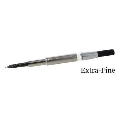 - Pilot Namiki Vanishing Point Refill Converter Set - 18K Black Plated Gold Extra Fine Nib