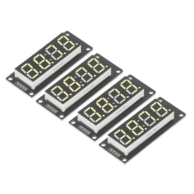 LED 4 Digit 7 Segment 0.56in TM1637 Drive Chip Tube Clock Display 4 Sets Digital Tube LED Display Module