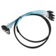 thumbnail image 1 of Cable 4 SATA A 4 SATA, Compatible Con Hot Swap Mini SAS Cable Blindaje De Doble Grupo Para La Placa Base De La Computadora ANGGREK 1 m/3,3 pies, 1 of 8